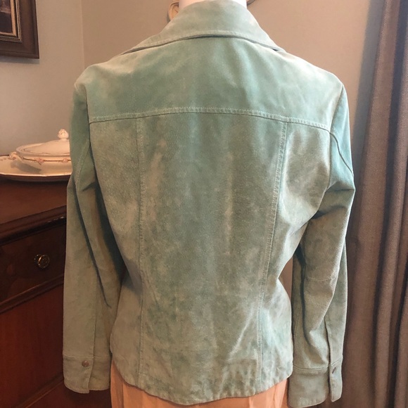 Live a Little blue suede jacket - Picture 6 of 7